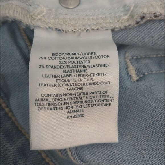 Lands End Light Wash Cropped Demin Jeans Women's Sz 10P - Picture 7 of 14